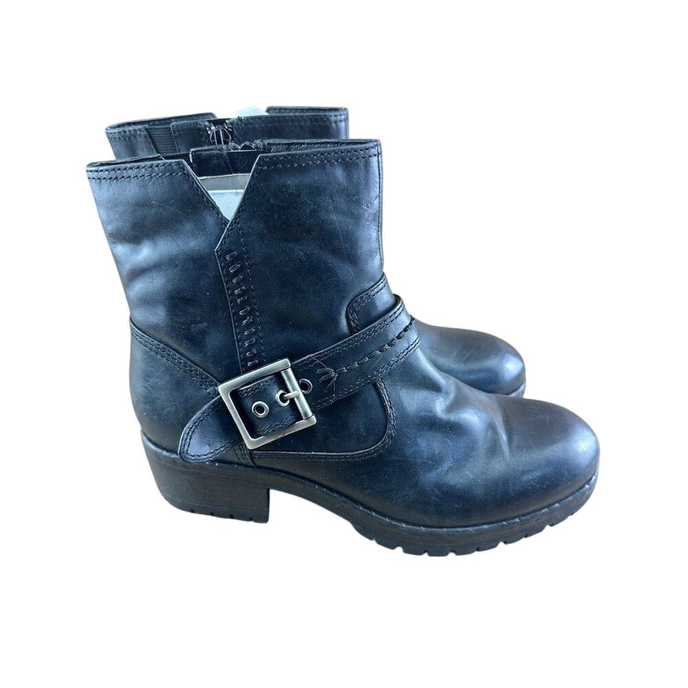 Salvia Cachet Boot Size 37 6.5 Sheep Leather Waterproof Lug Sole Chunky …